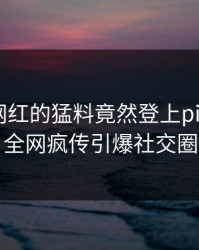 曝光！网红的猛料竟然登上pixiv热搜，全网疯传引爆社交圈