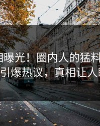 实时真相曝光！圈内人的猛料事件在pixiv引爆热议，真相让人瞠目