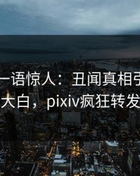 当事人一语惊人：丑闻真相引发真相大白，pixiv疯狂转发