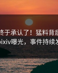 当事人终于承认了！猛料背后的故事在pixiv曝光，事件持续发酵