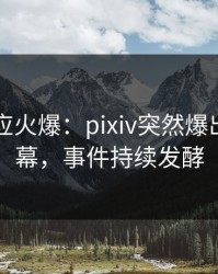 网红回应火爆：pixiv突然爆出花絮内幕，事件持续发酵